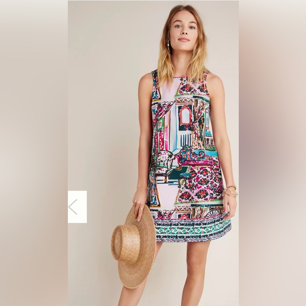 Anthropologie Amelia mini shift Sleeveless Sundress